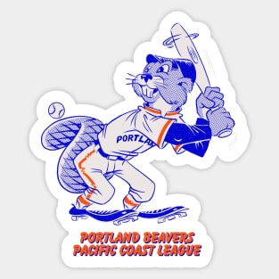 Defunct Portland Beavers PCL Baseball 1972 Sticker